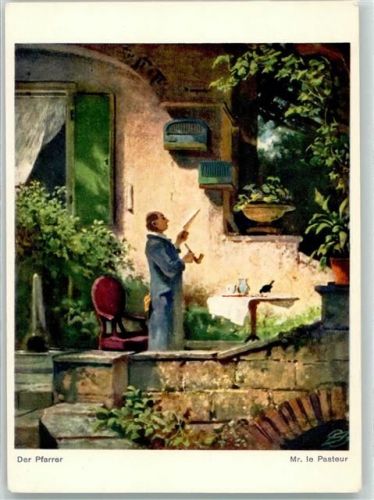8000 Zürich Künstlerkarte Bienfaisance Taubstummen-Fürsorge Nr. 6 Gemälde Der Pfarrer Ort lt. Verlag