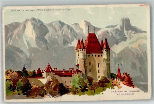 3000 Bern Berne Lithographie Schloss de Thoune