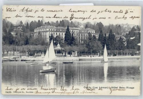 1000 Lausanne Losanna - Boot Hotel Beau Rivage AKU2