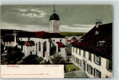 2900 Porrentruy Pruntrut 1908 - Kath. Kirche