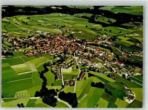 3150 Schwarzenburg Foto AK Fliegeraufnahme