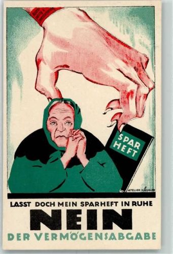 Sparheft Vermögensabgabe Atelier Häusler