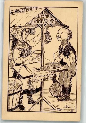 3612 Steffisburg - Sunneschyn Bazar Sonnenschein Bazar 1912 Marktszene