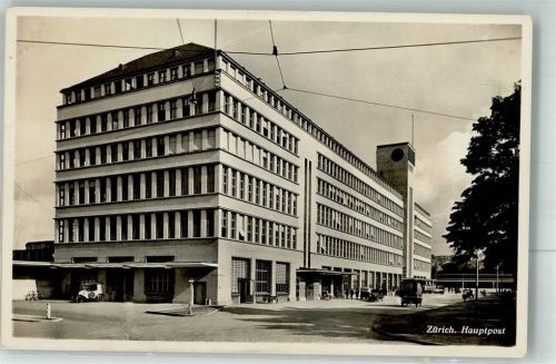 8000 Zürich 1934 Foto AK Postamt