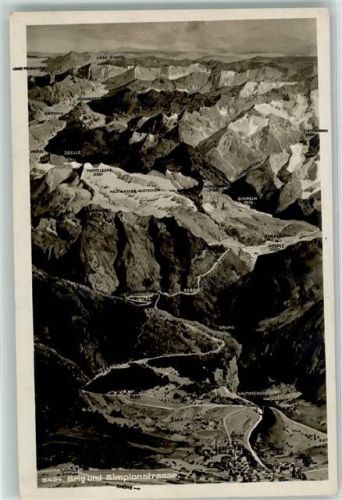 3900 Brig - Simplonstrasse Vogelschau