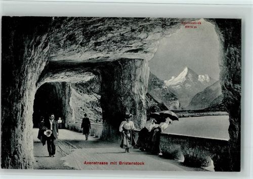 6454 Flüelen - Axenstrasse mit Bristenstock