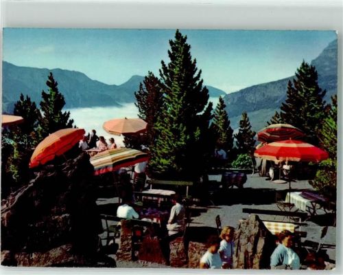 6390 Engelberg - Hotel Trübsee Terrasse Hüttenstempel