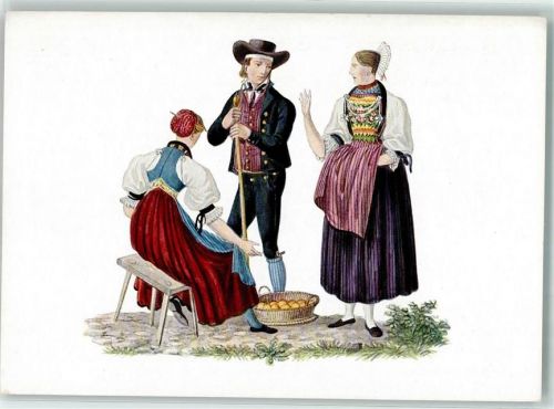 Alte Schweizer Trachten Unterwalden