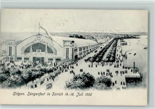 8000 Zürich 1905 - Festhalle - Sängerfest 1905 AK