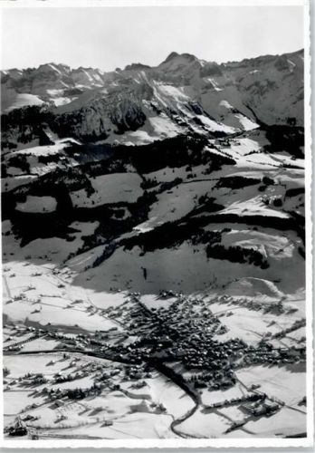 9050 Appenzell - Fliegeraufnahme, Klosterspitz, Ebenalp, Schäfler, Altmann