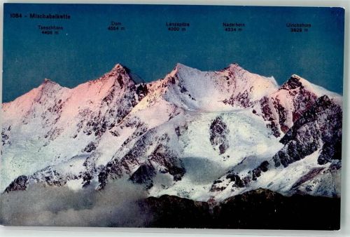 Mischabel - Dom Lenzspitze Nadelhorn Ulrichshorn