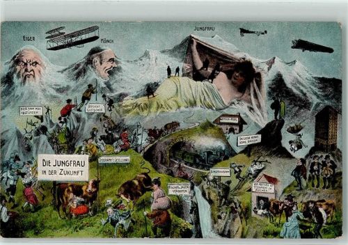 Jungfrau BE - Die Jungfrau in der Zukunft Berge mit Gesichtern