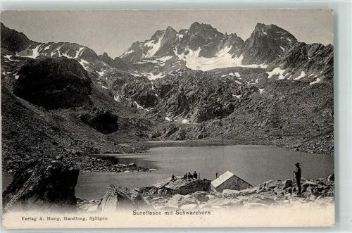 7435 Splügen 1909 - Surettasee Schwarzhorn