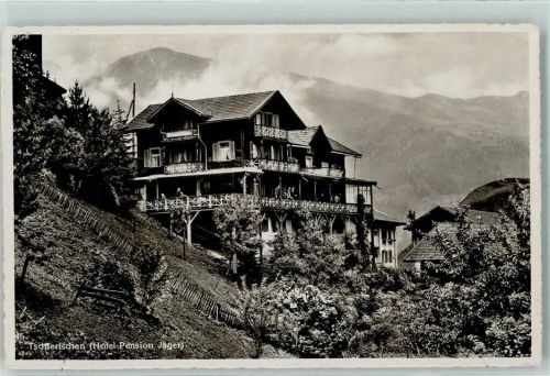 7064 Tschiertschen Gebrauchsspuren Hotel Pension Jäger