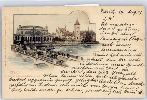 8000 Zürich - Bahnhof, Landesmuseum, Brücke