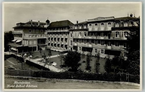 4310 Rheinfelden 1934 Foto AK Hotel Solbad Schützen