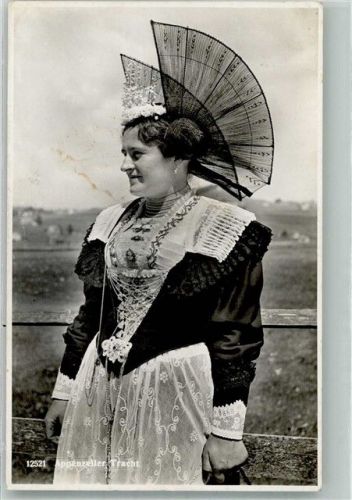 9050 Appenzell 1941 Foto AK Tracht