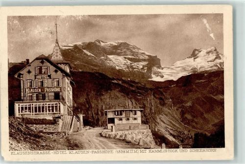 Klausenpasshöhe Gebrauchsspuren Hotel Klausen Passhöhe