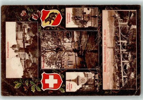 3000 Bern Berne 1908 - Kornhausbrücke Alpen Bundesgebäude