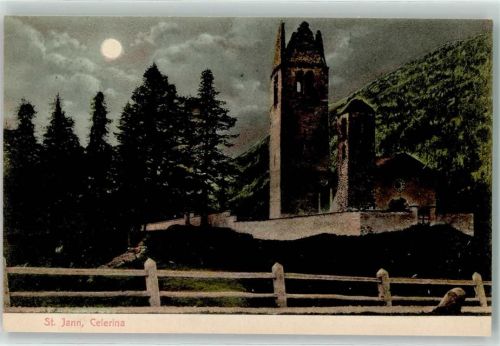 7505 Celerina/Schlarigna Mondschein Kirche San Gian