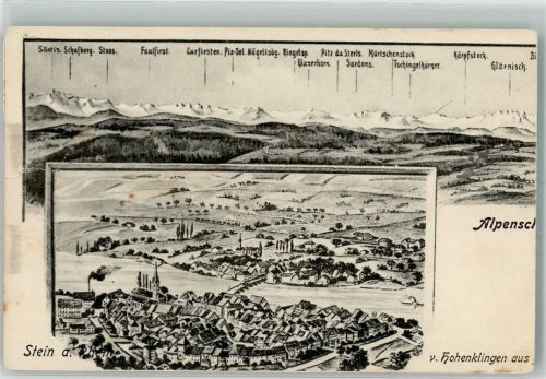 8260 Stein am Rhein Gebrauchsspuren 1 Teil von Doppelkarte