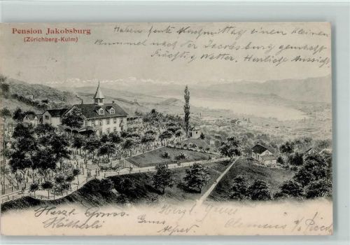 8000 Zürich 1902 - Pension Jakobsburg Zürichberg-Kulm