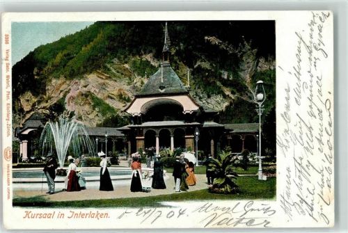 3800 Interlaken 1904 - Kursaal Springbrunnen