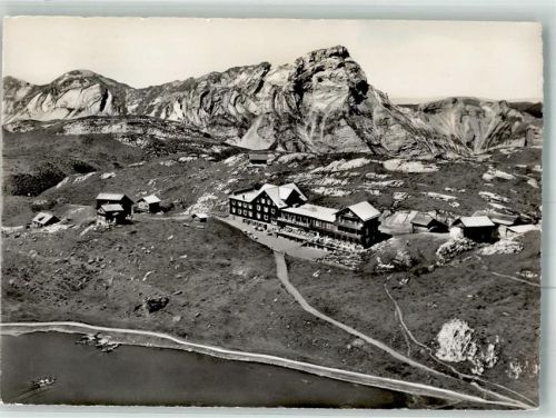 6068 Melchsee-Frutt 1955 Foto AK Fliegeraufnahme Hotel Kurhaus Frutt