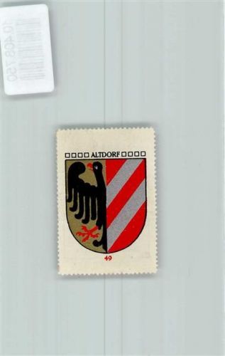 6460 Altdorf UR - Vignette Wappen Kaffee Hag ca 1920-1940 Adler