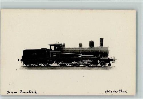 Foto AK Schweizer Bundesbahn - Winterthur - Dampflokomotive