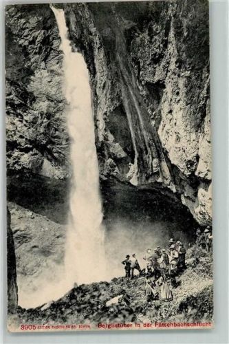8783 Linthal 1908 - Berglistüber in der Fätschbachschlucht
