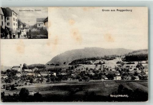 2814 Roggenburg - Spezereihandlung Rietschi Feldpost Füs. Komp. II/84