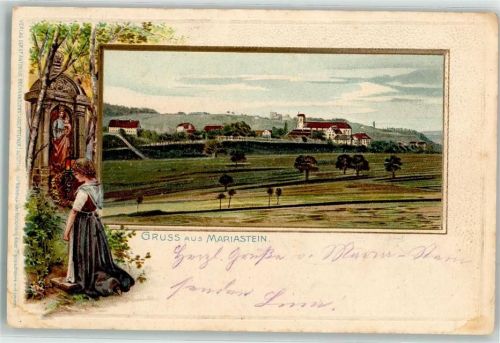 4115 Mariastein 1904 Prägedruck Tracht