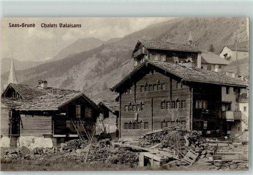 3910 Saas-Grund - Walliser Häuser