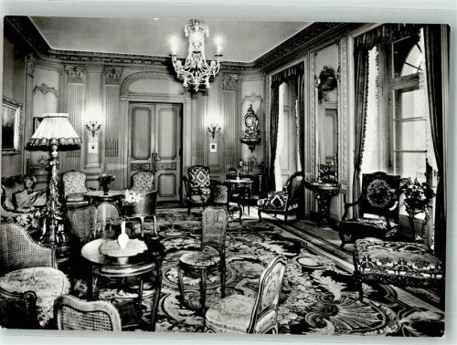 8268 Mannenbach-Salenstein 1980 Foto AK Schloss Eugensberg Salon