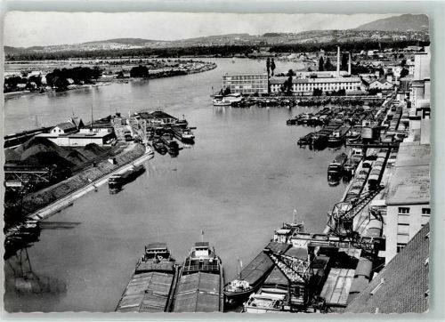 4000 Kleinhüningen Basel - Fliegeraufnahme Rheinhafen