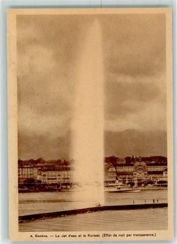 1200 Genève Genf 1938 - Patent Leucht AK Fontaine