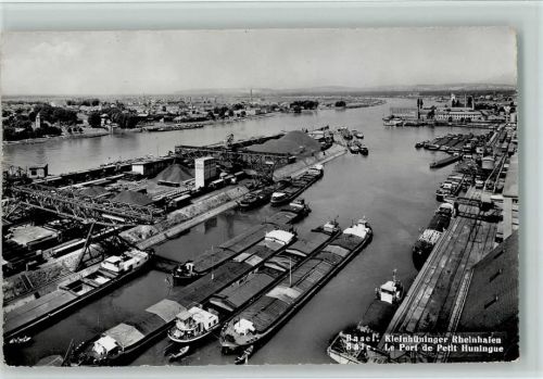 4000 Kleinhüningen Basel - Kleinhüninger Rheinhafen Le Port de Petit Huningue Frachtschiffe