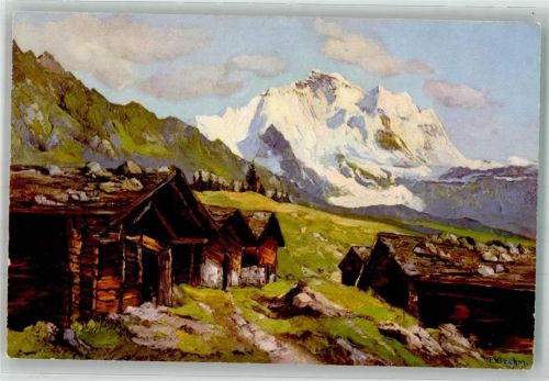 Jungfrau BE Künstlerkarte sign. Brehm, E.