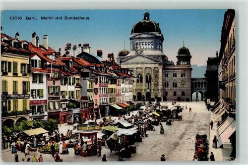 3000 Bern Berne - Bundespalast Marktszene