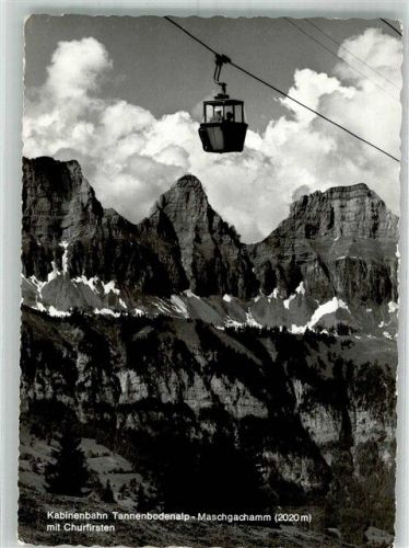 8898 Tannenboden Flumserberg 1972 Foto AK Seilbahn Tannenbodenalp