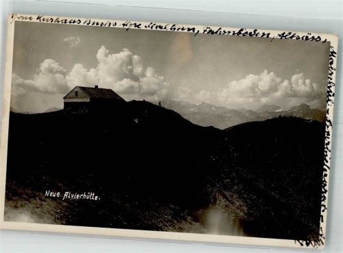 Wartau Burg 1932 Foto AK Hüttenstempel Alvierhütte Bahnpost Zug 476