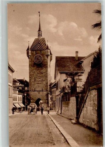 5400 Baden 1913 Foto AK Bruggerturm