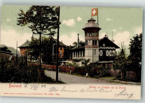 1897 Bouveret 1906 Foto AK Hotel und Pension de la Foret