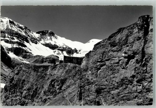 Gemmipass Wallis 1964 Foto AK Seilbahn Sport- Hotel Wildstrubel