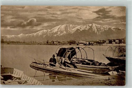 Locarno Beruf Fischer Motiv Schweiz Foto AK