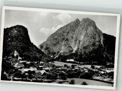 3752 Wimmis 1951 Foto AK Bahnpost Zug 2278