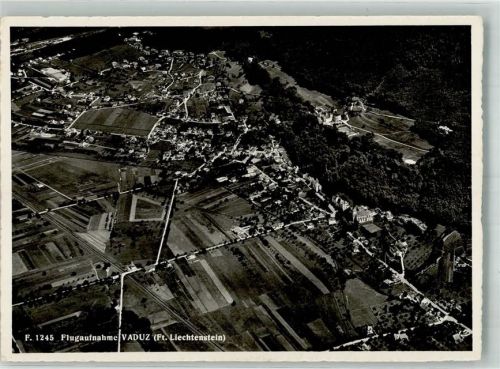 9490 Vaduz Foto AK Fliegeraufnahme