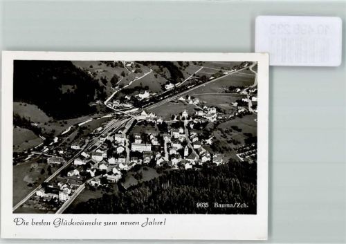 8494 Bauma FOTO KEINE AK Foto 10cm x 7cm Neujahrswunsch Fliegeraufnahme