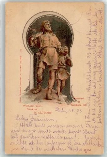 6460 Altdorf UR 1898 - Wilhel Tell Denkmal
